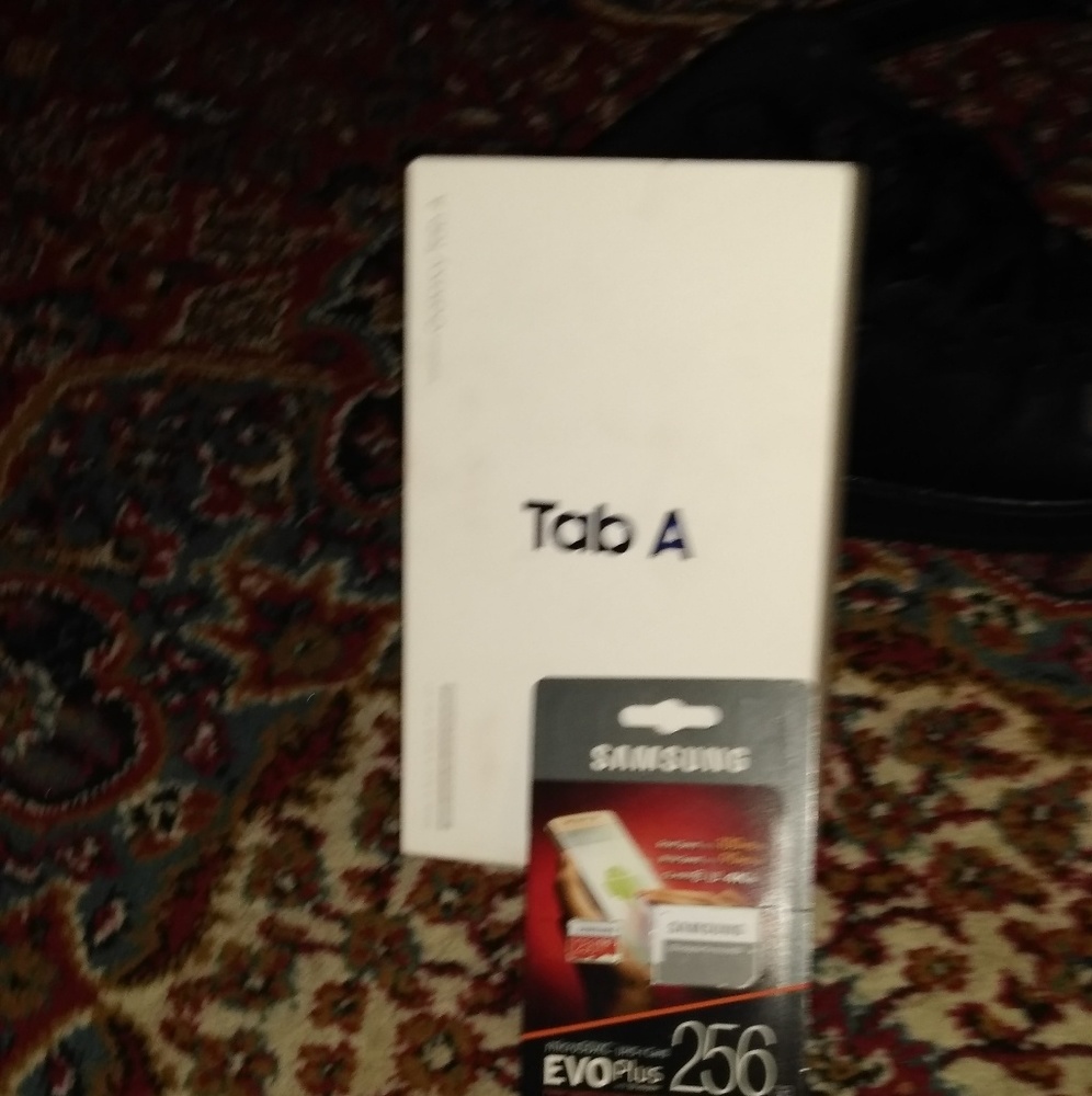 Galaxy tab A & Samsung 256GB evo+